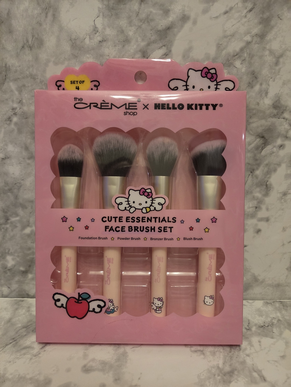 The Creme Shop X Hello Kitty Cute Essentials Face Brush Set - Pink